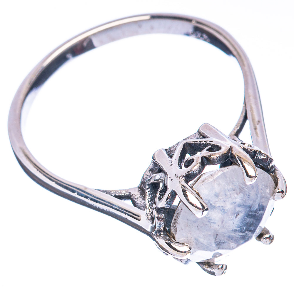 Rainbow Moonstone Ring Size 8 (925 Sterling Silver) R2814