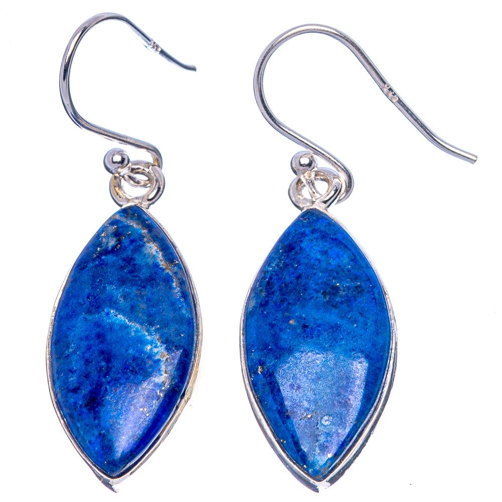 Lapis Lazuli Earrings 1 3/8" (925 Sterling Silver) E1709