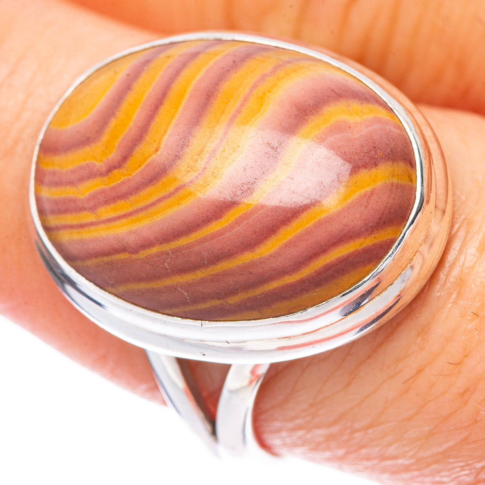Rainbow Hickoryite Ring Size 8.75 (925 Sterling Silver) R1646