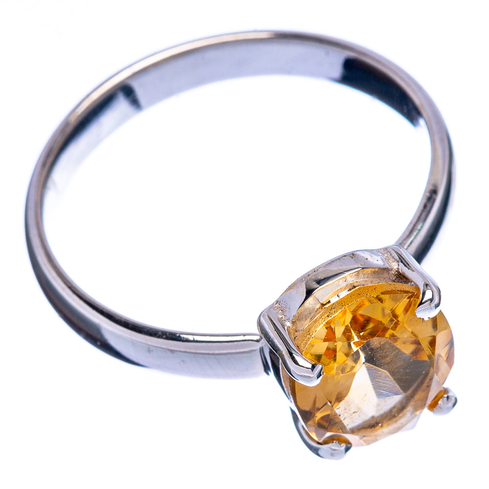 Faceted Citrine Ring Size 8 (925 Sterling Silver) R146411