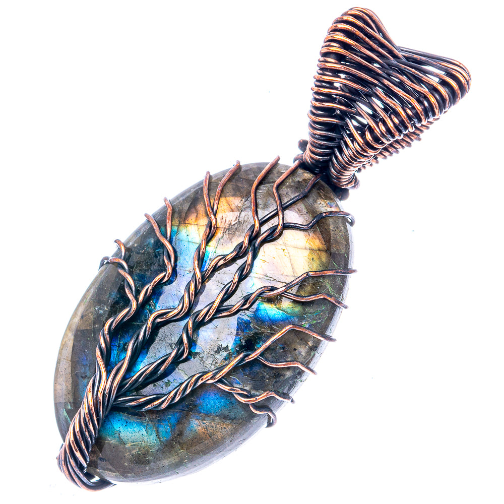 Labradorite Tree of Life 1 7/8" (Oxidized Copper)
