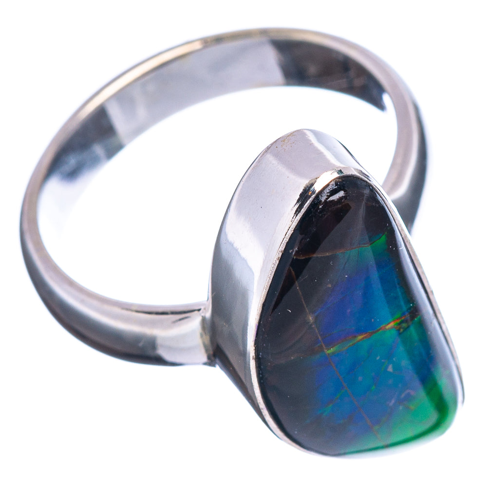 Premium Canadian Ammolite Ring Size 6 (.925 Sterling Silver)