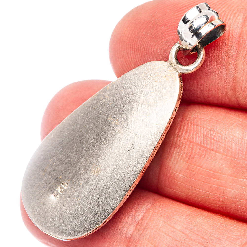 Royston Turquoise Pendant 1 1/2" (.925 Sterling Silver)