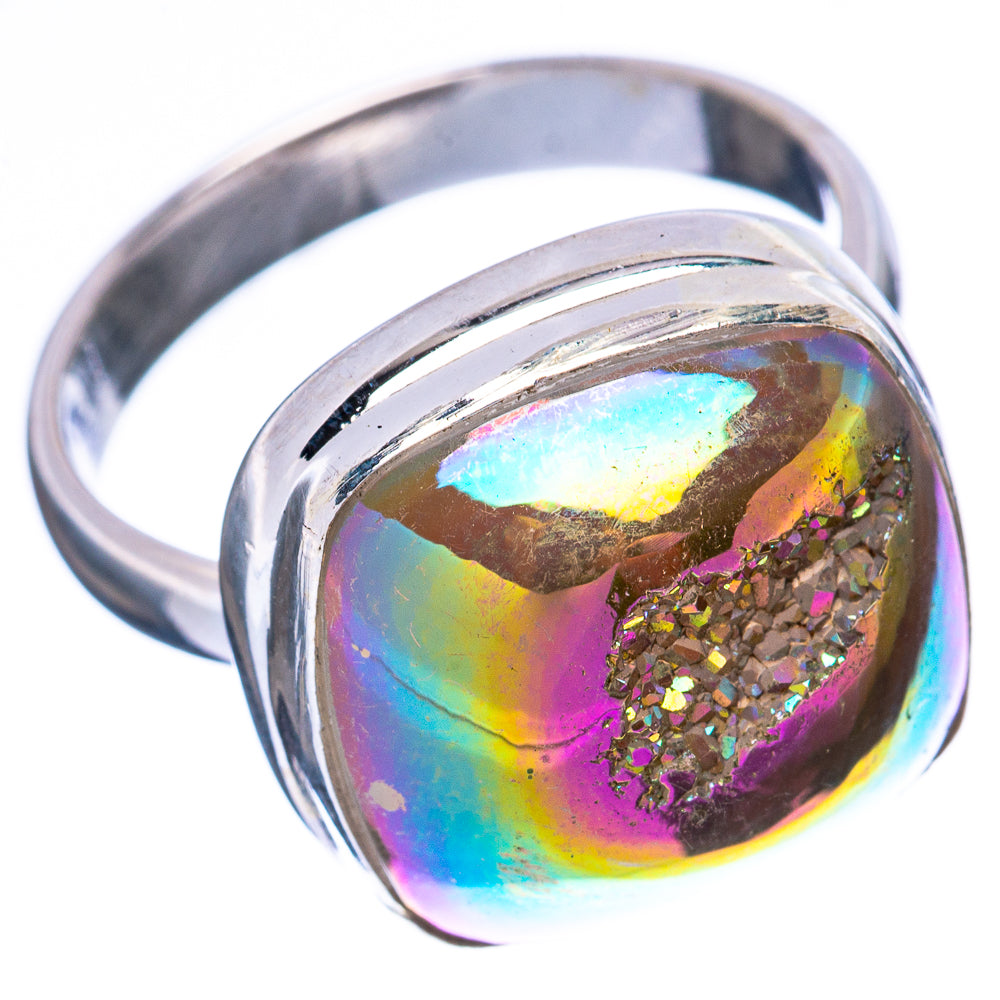 Metallic Druzy Ring Size 8 (925 Sterling Silver) R1940