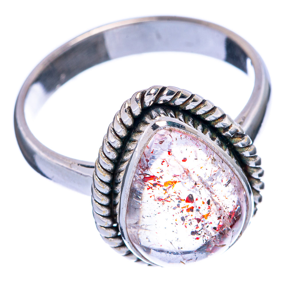 Rare Super Seven Ring Size 7.5 (925 Sterling Silver) R145557