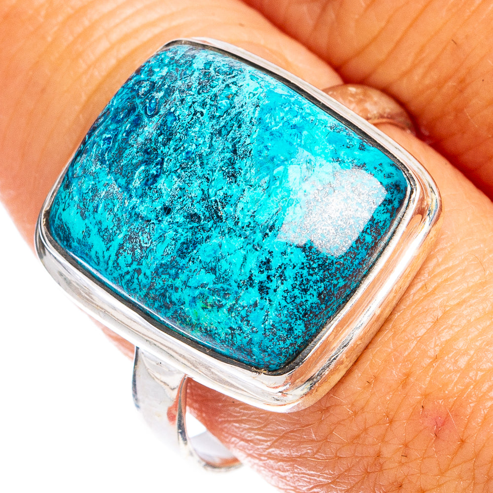 Shattuckite Ring Size 10.25 (925 Sterling Silver) R8482