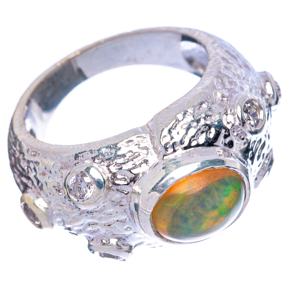 Rare Ethiopian Opal Ring Size 5.75 (925 Sterling Silver) R145991