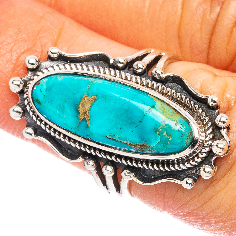Rare Arizona Turquoise Ring Size 5.75 (925 Sterling Silver) R4718