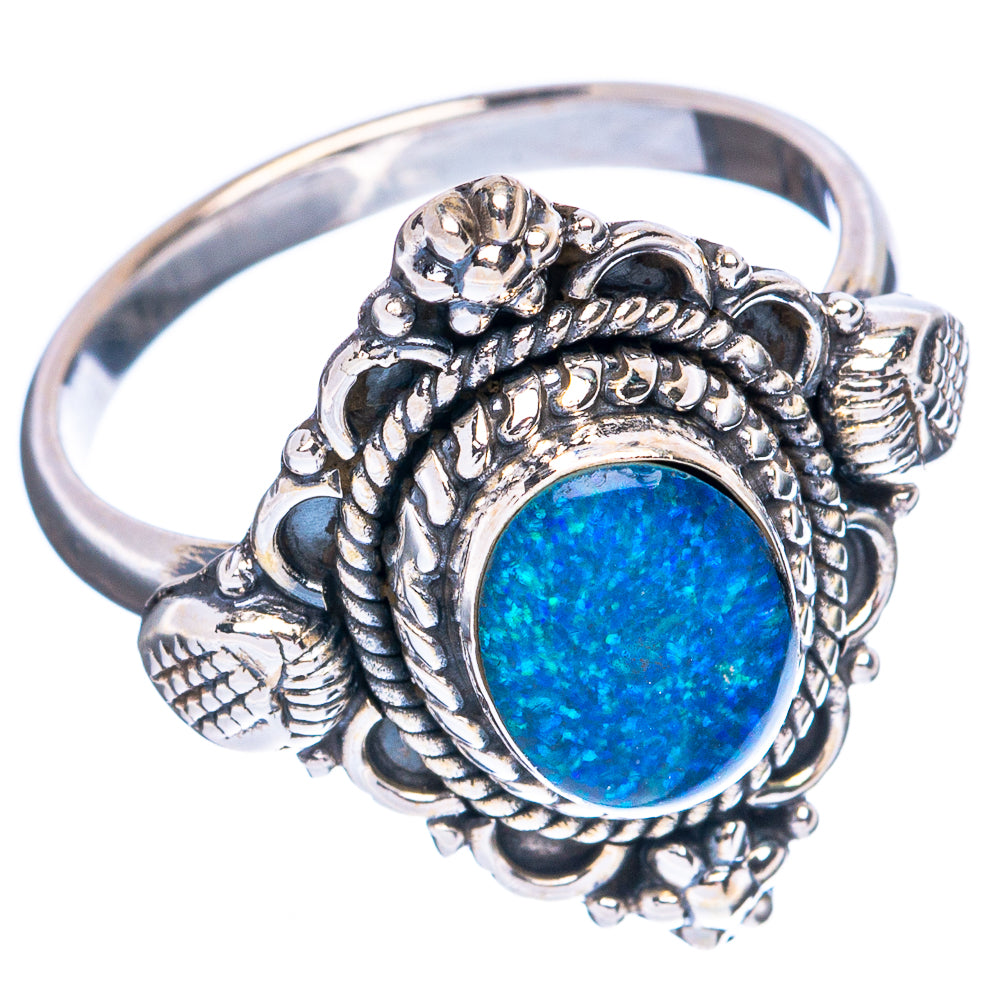 Rare Doublet Opal Ring Size 8 (925 Sterling Silver) R5014