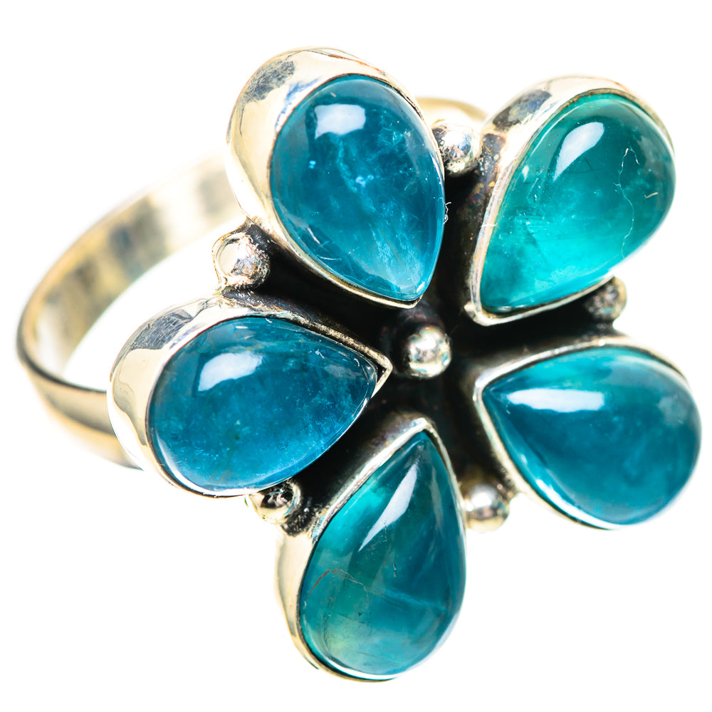 Large Blue Fluorite Ring Size 10 (925 Sterling Silver) RING139850