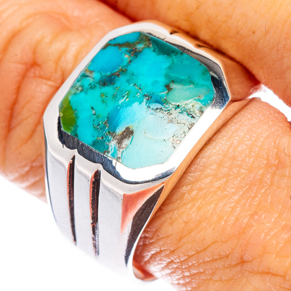 Rare Arizona Turquoise Ring Size 9.5 (925 Sterling Silver) R1487
