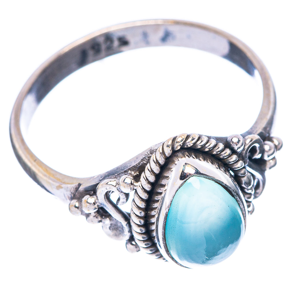 Aqua Chalcedony Ring Size 7 (925 Sterling Silver) R5610