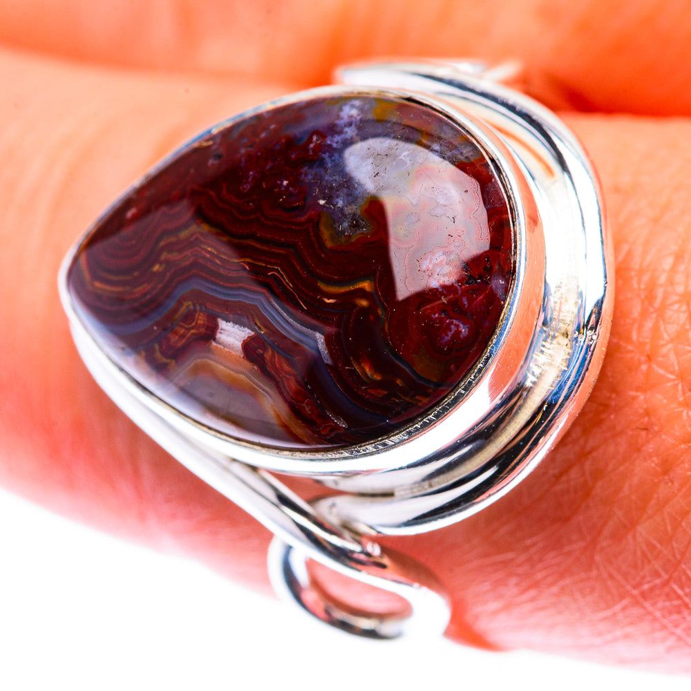 Crazy Lace Agate Ring Size 10.5 (925 Sterling Silver) RING140086