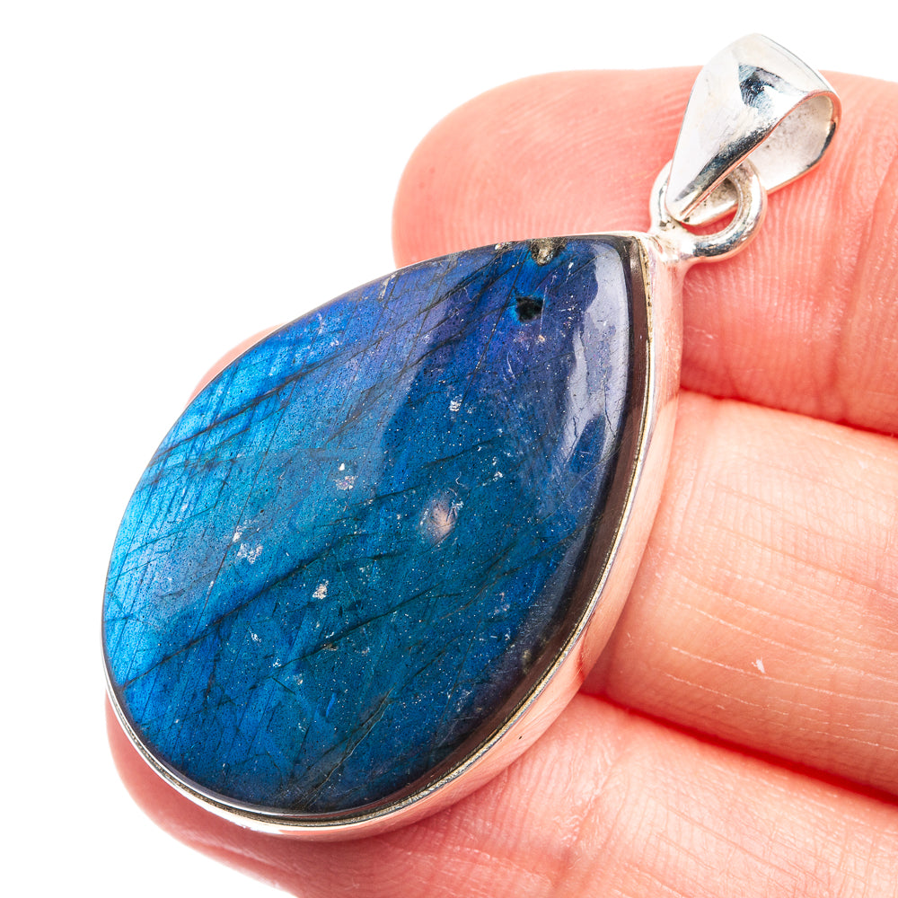 Labradorite Pendant 1 3/4" (925 Sterling Silver) P38960