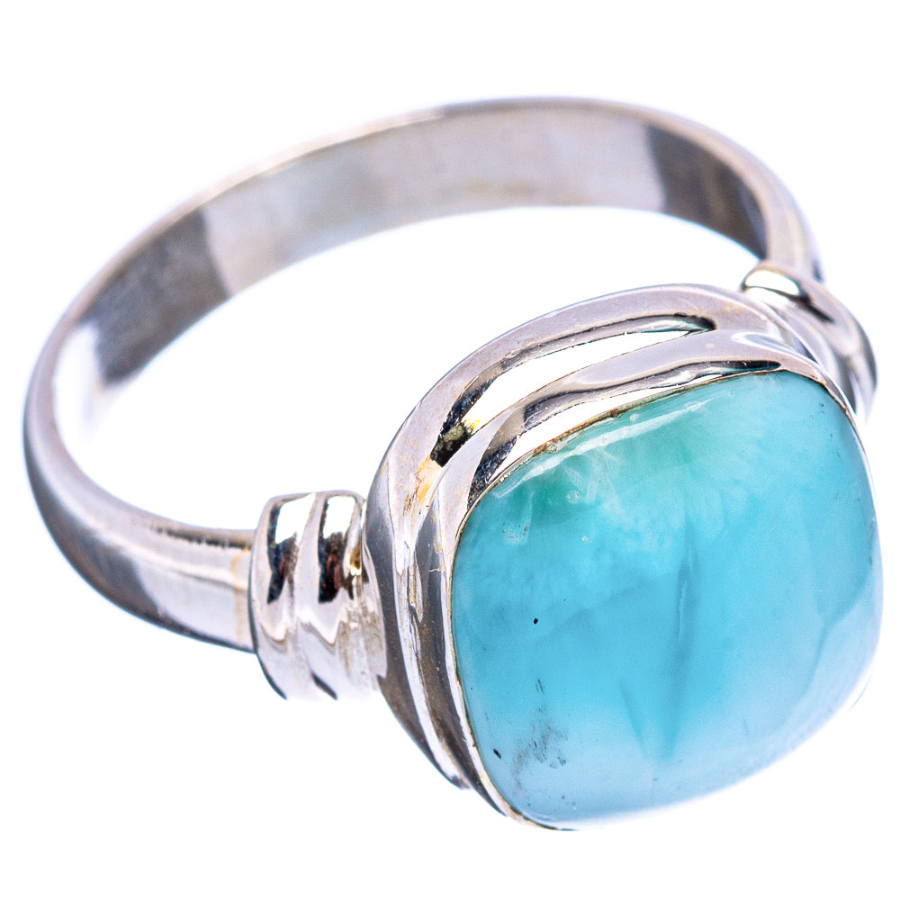 Rare Larimar Ring Size 6.75 (.925 Sterling Silver)