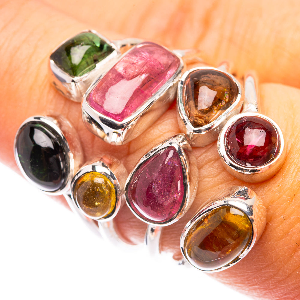 Signature Mixed Tourmaline Ring Size 7 (925 Sterling Silver) R141699