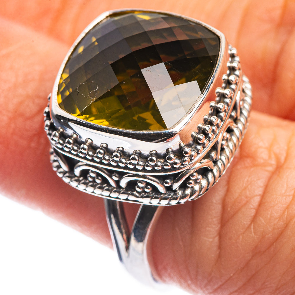 Faceted Citrine Ring Size 7 (925 Sterling Silver) R144138