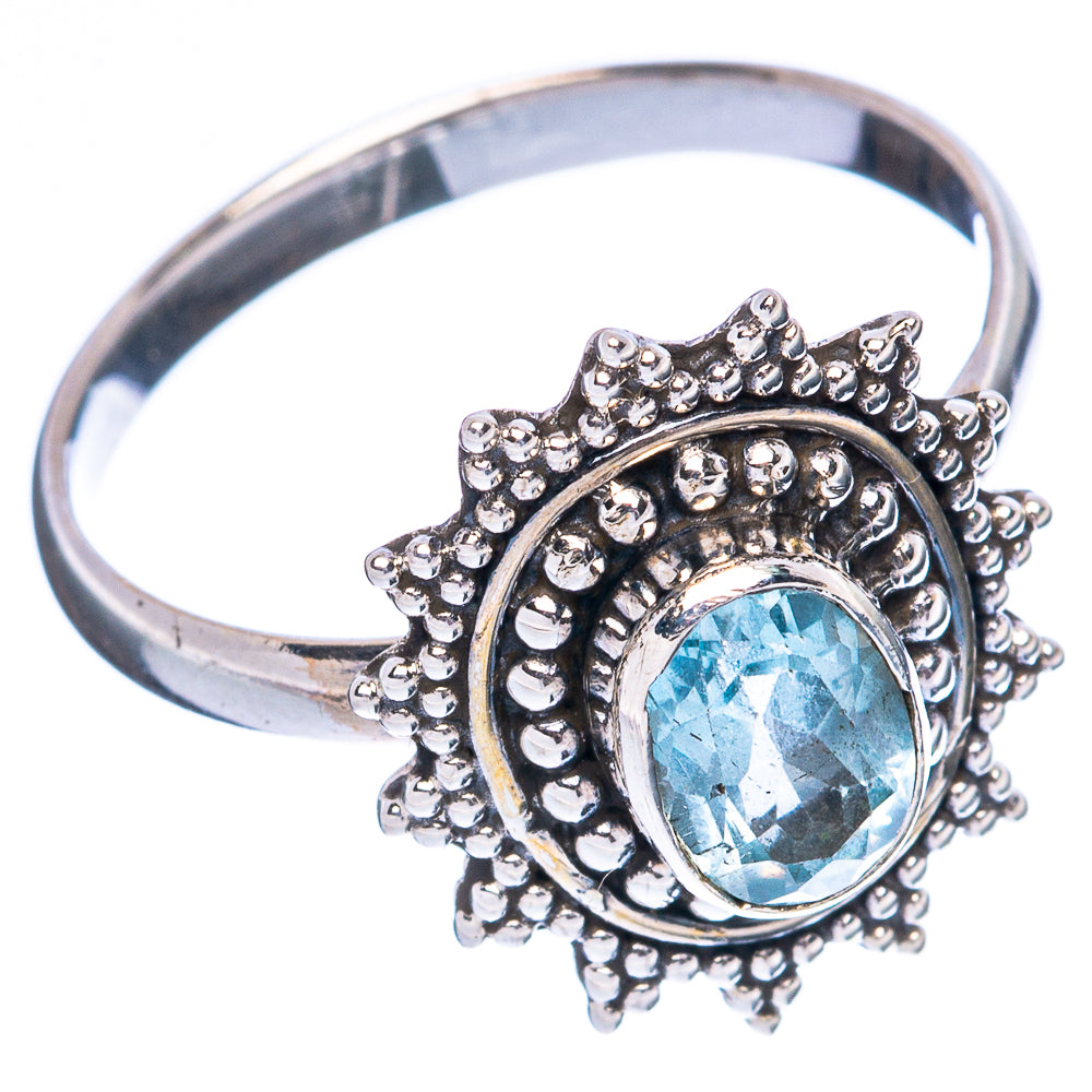 Value Blue Topaz Ring Size 8.25 (925 Sterling Silver) R3343