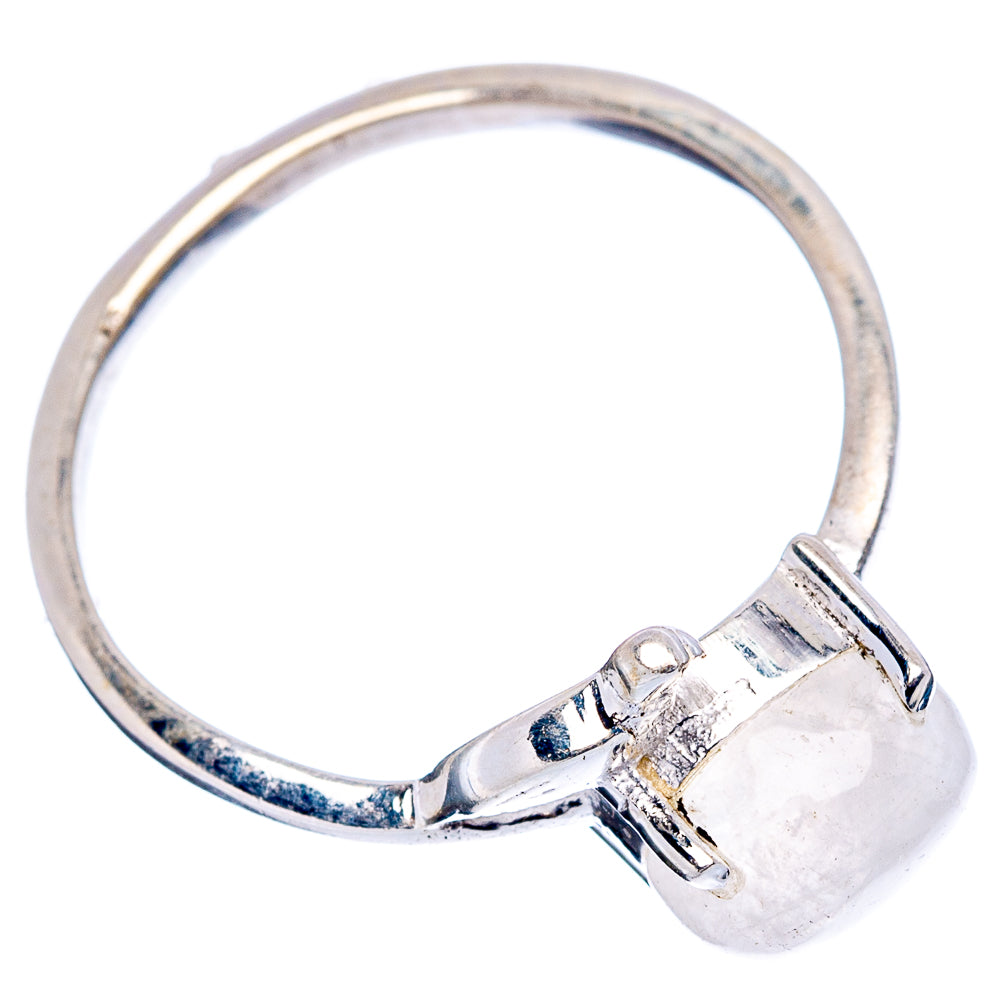 Rainbow Moonstone Bird Dainty Ring Size 7.75 (.925 Sterling Silver)