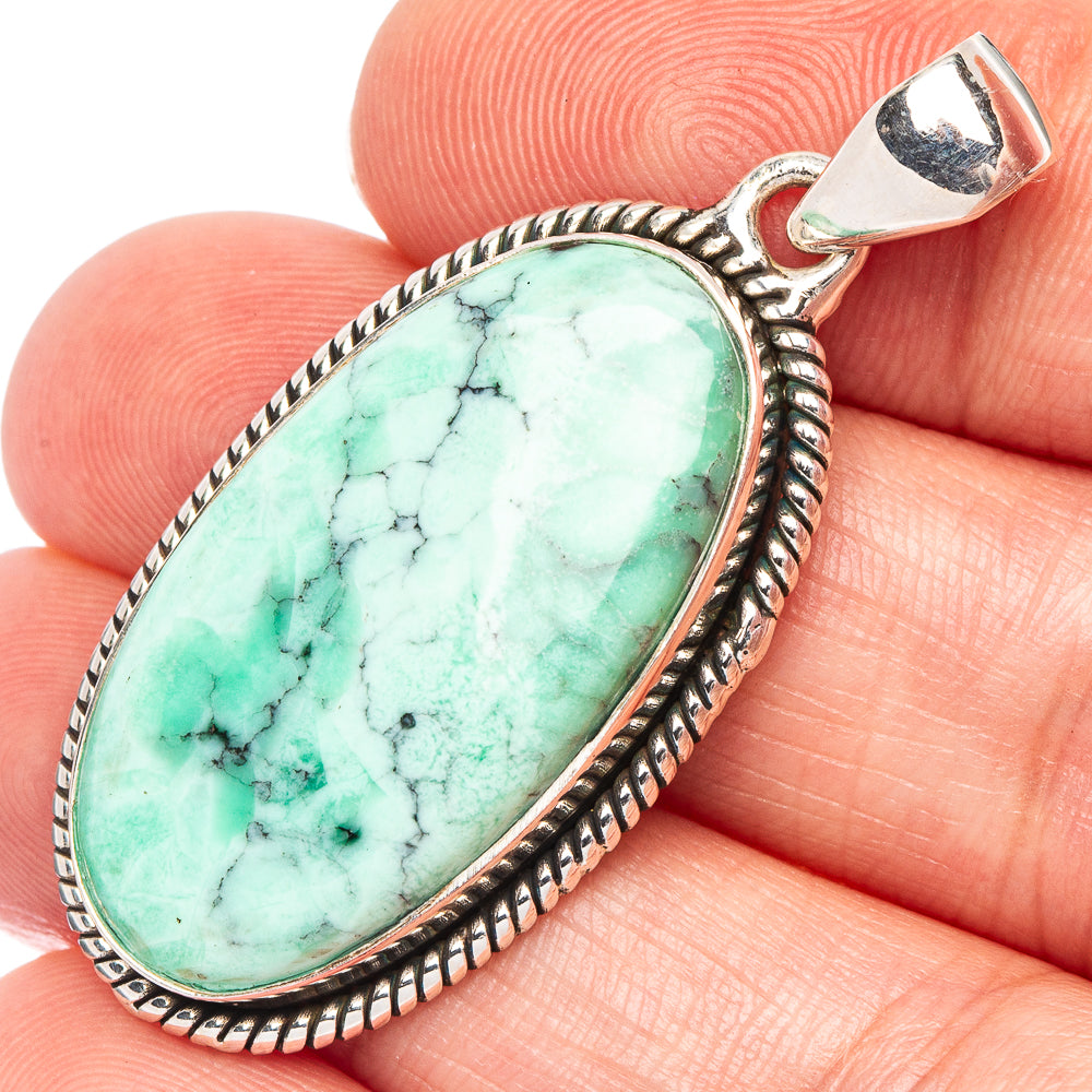 Variscite Pendant 1 5/8" (925 Sterling Silver) P44758