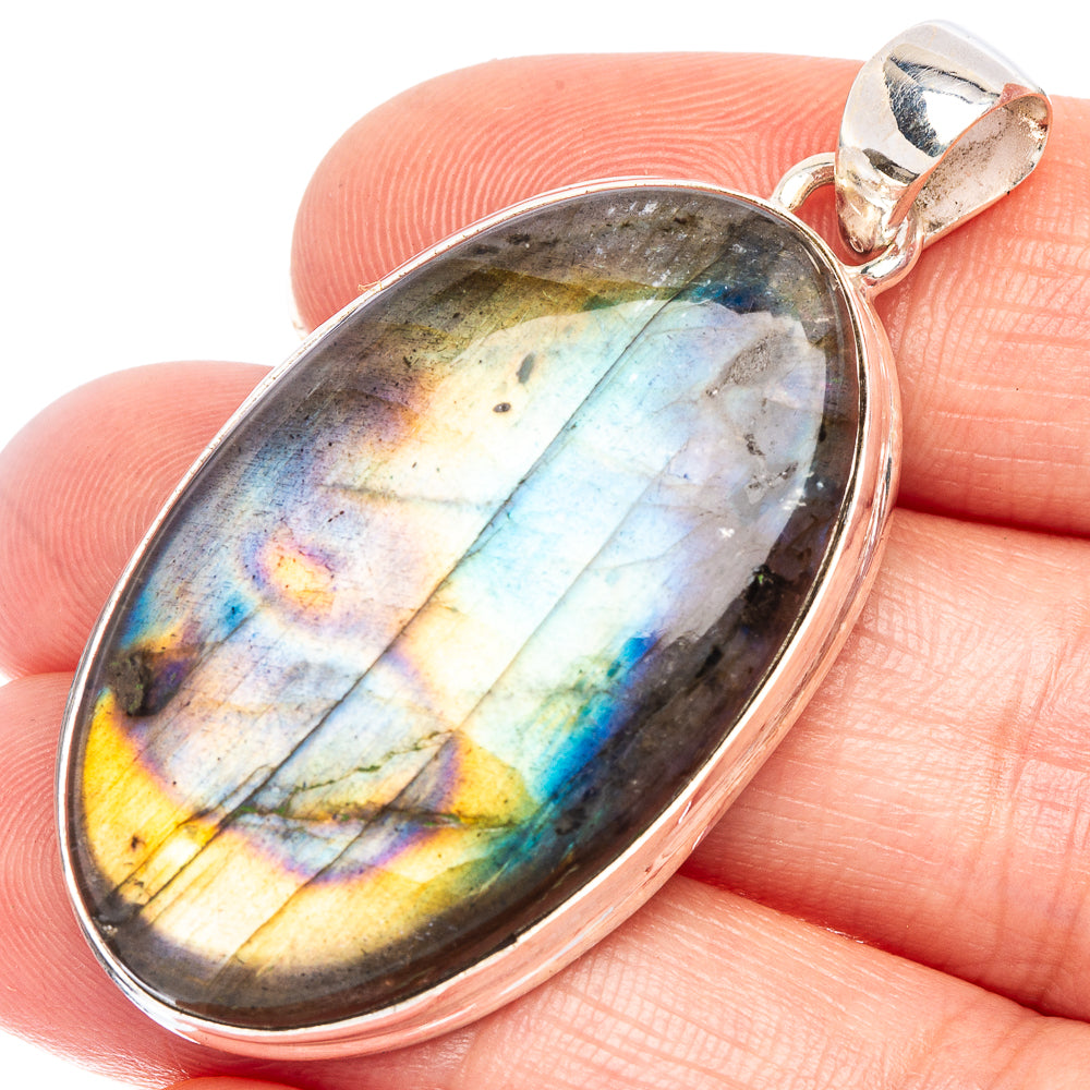 Labradorite Pendant 1 7/8" (925 Sterling Silver) P44773