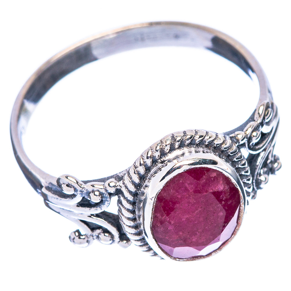 Glass Filled Ruby Ring Size 8.5 (925 Sterling Silver) R146759
