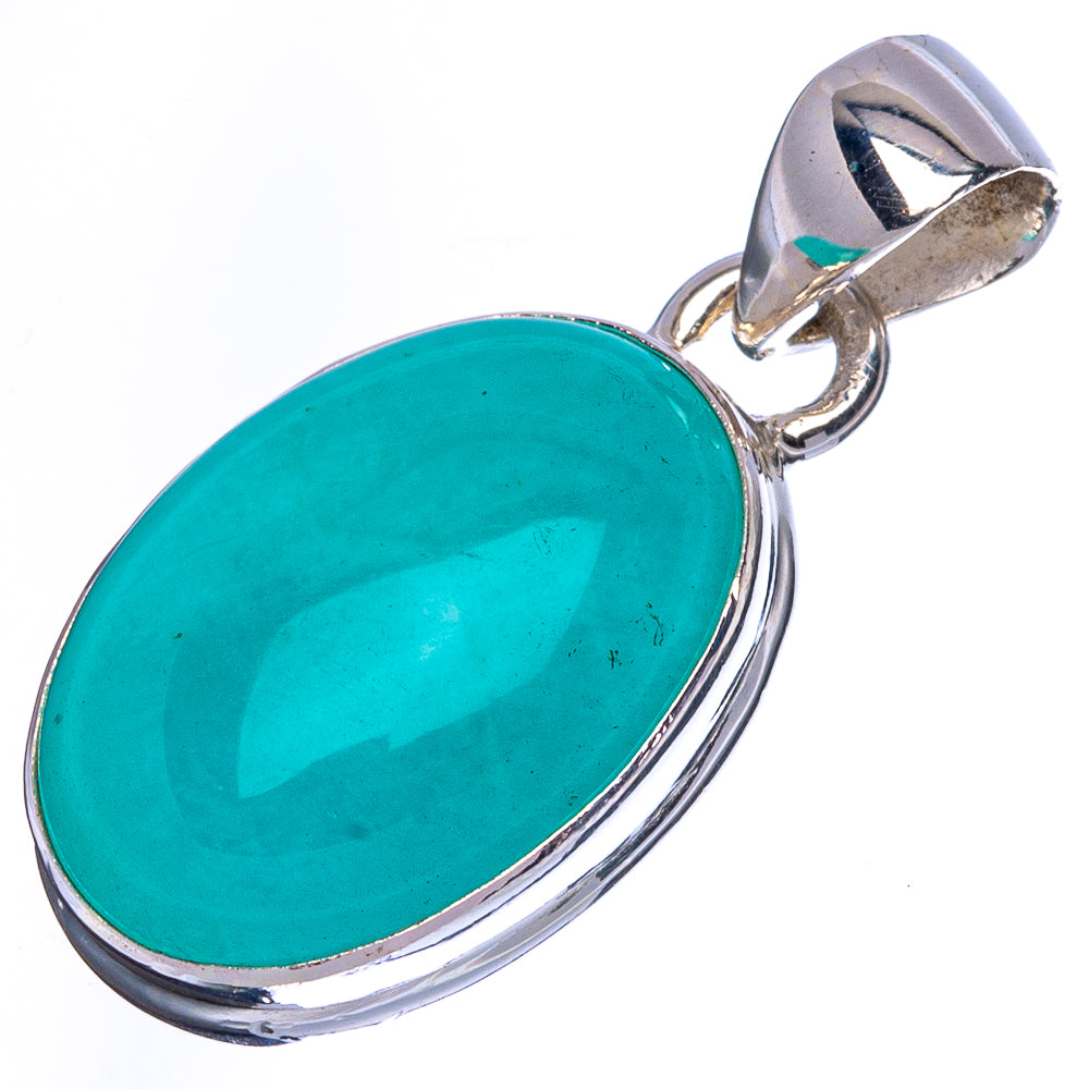 Amazonite Pendant 1 1/8" (925 Sterling Silver) P41774