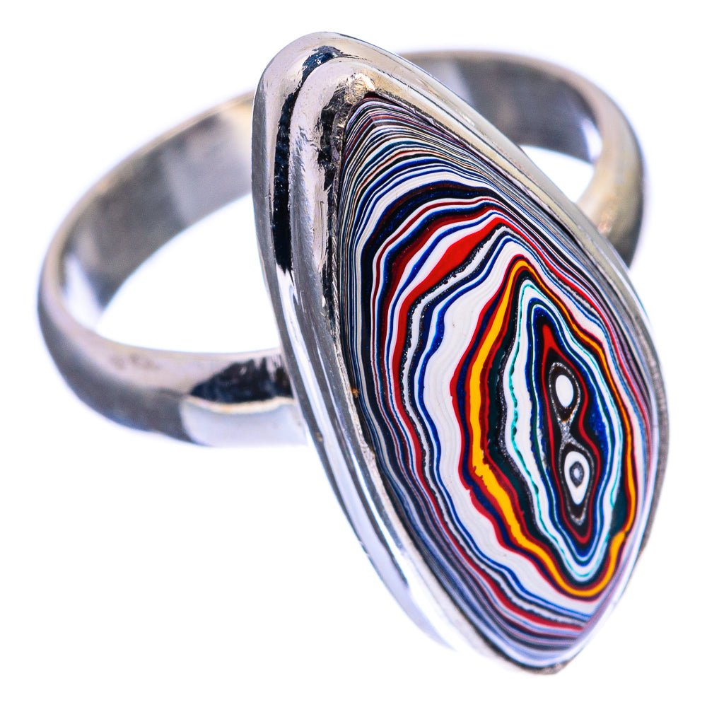 Fordite Ring Size 7 (925 Sterling Silver) R143111