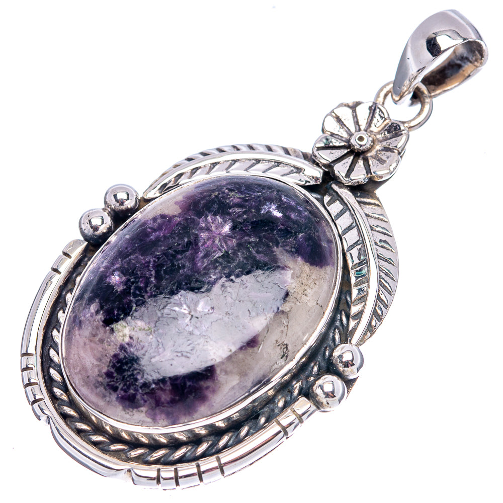 Premium Lepidolite Pendant 2 1/8" (.925 Sterling Silver)