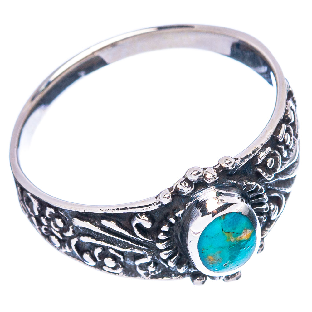 Rare Arizona Turquoise Ring Size 7.75 (925 Sterling Silver) R4855