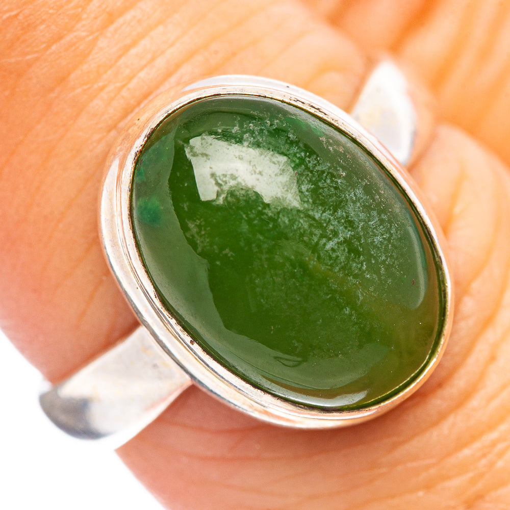 Ruby In Fuchsite Ring Size 7 (.925 Sterling Silver)
