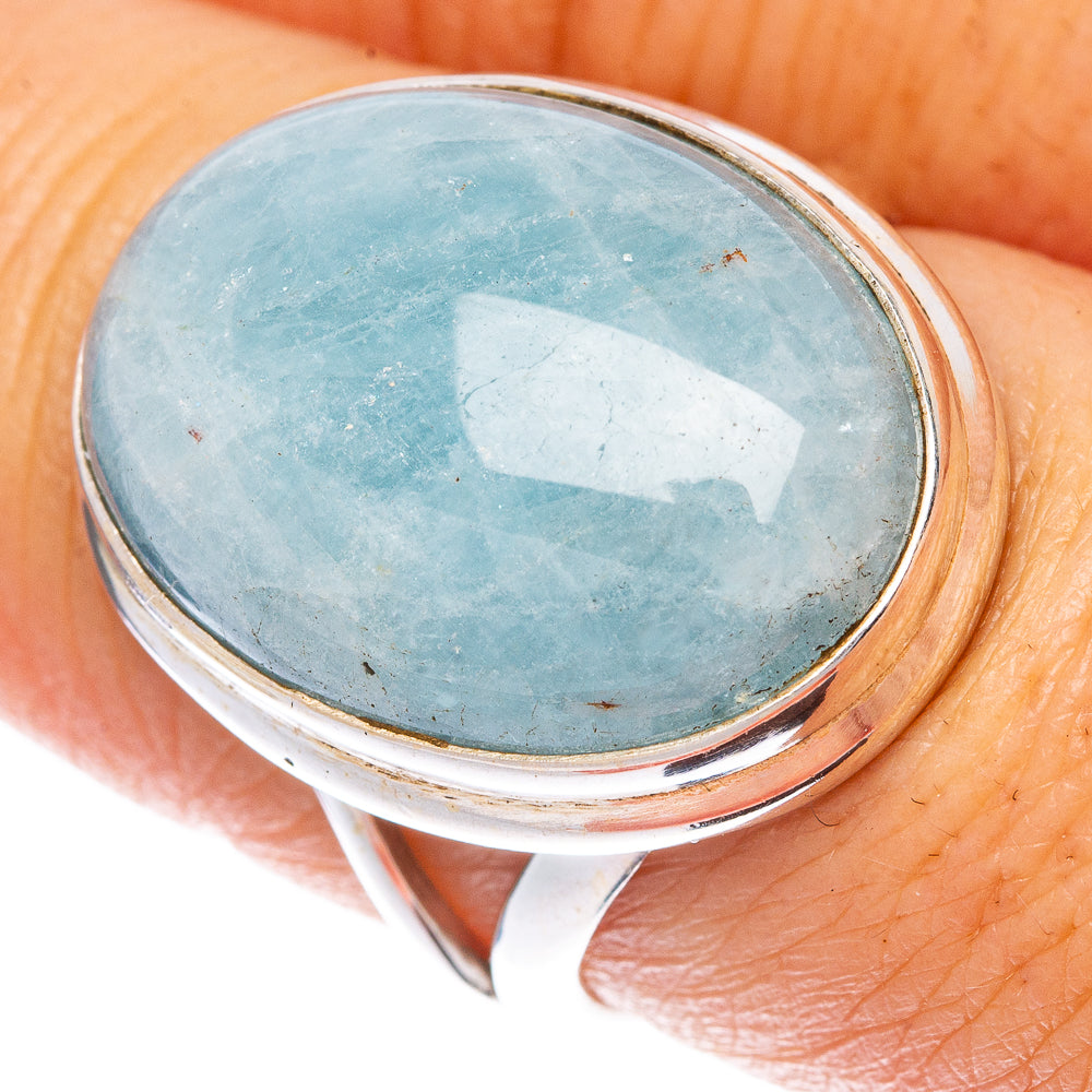 Aquamarine Ring Size 8 (925 Sterling Silver) R1493