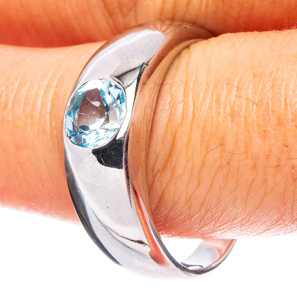Blue Topaz 925 Sterling Silver Ring Size 11.5 (925 Sterling Silver) R6275