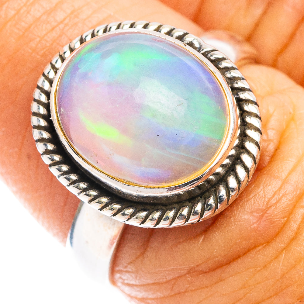 Rare AAA Ethiopian Opal Ring Size 6.75 (.925 Sterling Silver)