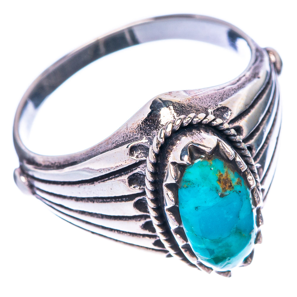 Rare Arizona Turquoise Ring Size 8.5 (925 Sterling Silver) R1488