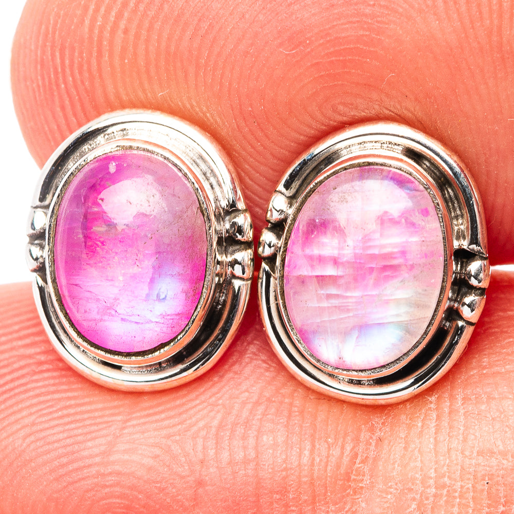 Cotton Candy Turquoise Earrings 3/8" (.925 Sterling Silver)