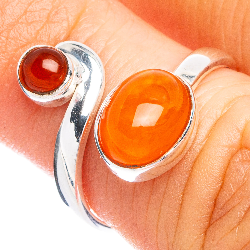 Dainty Carnelian Ring Size 6 (925 Sterling Silver) R8622
