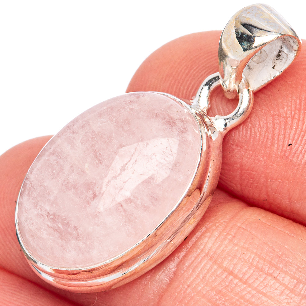 Rare Morganite Pendant 1 1/4" (925 Sterling Silver) P41400