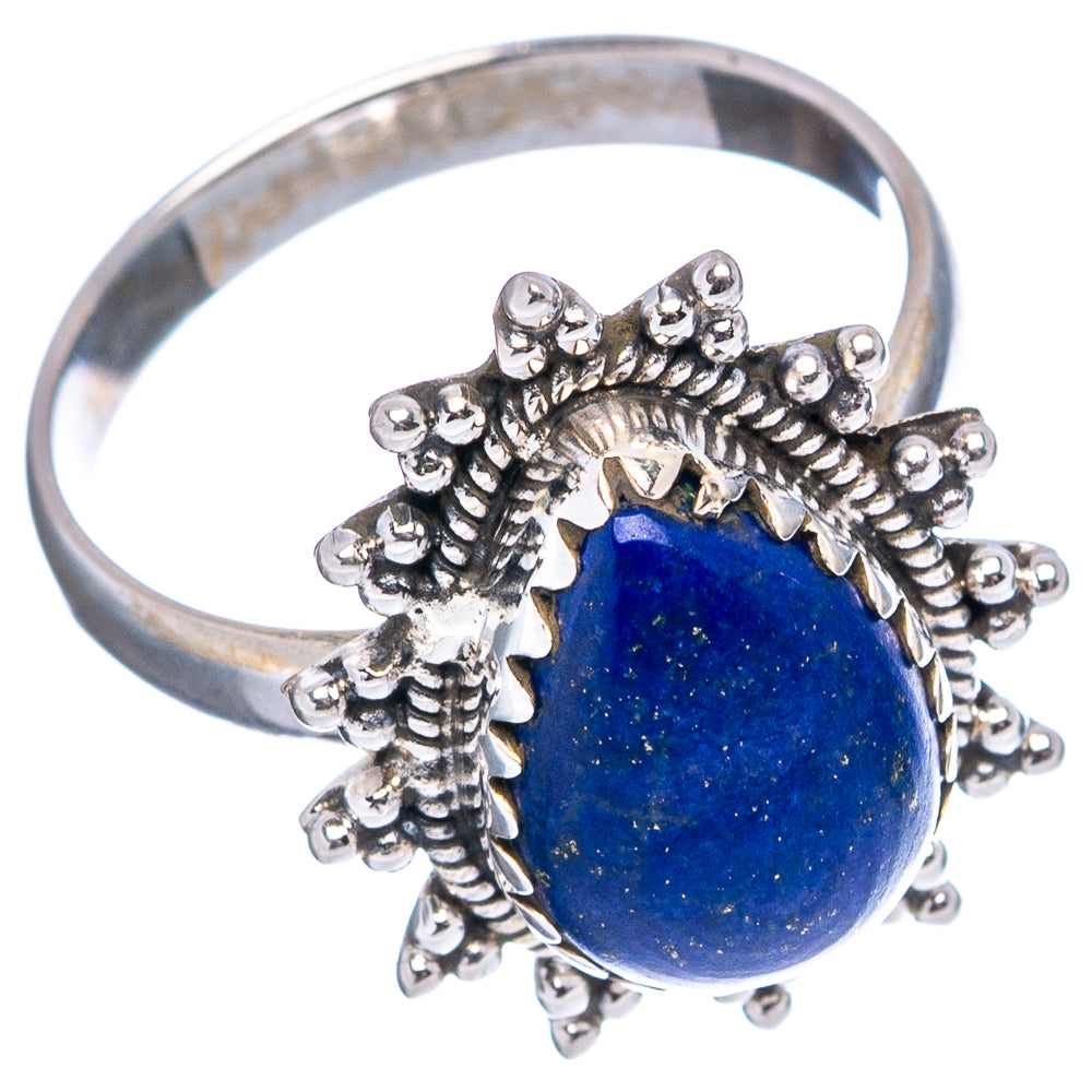 Lapis Lazuli Ring Size 7.75 (.925 Sterling Silver)