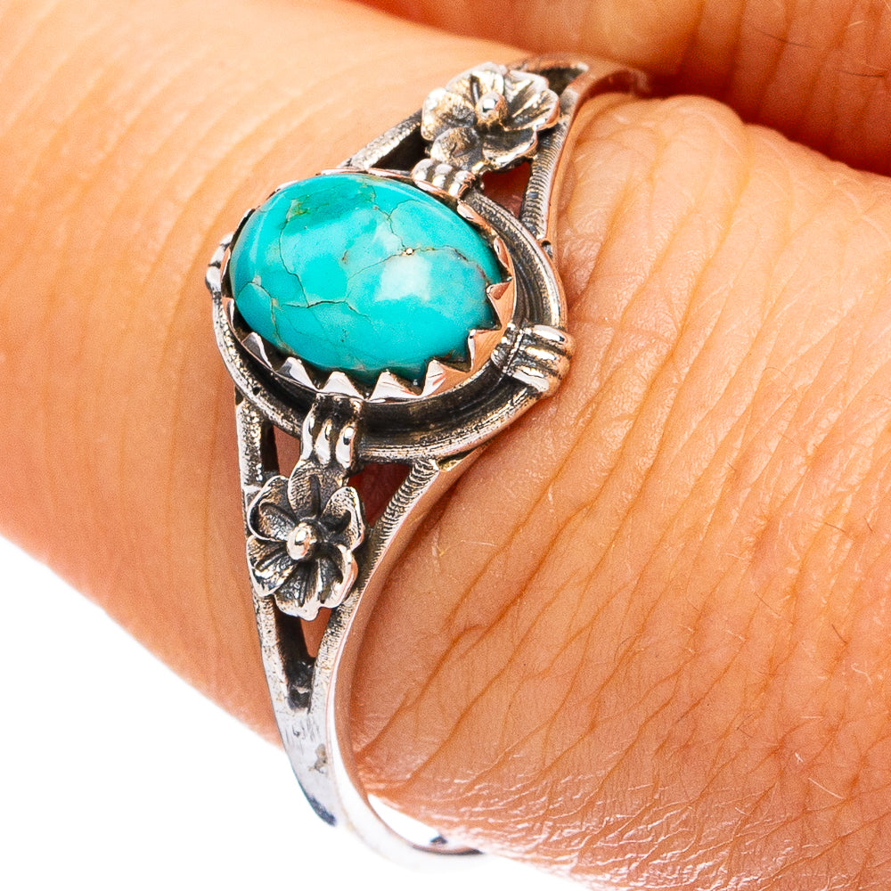 Mohave Turquoise Ring Size 8.75 (925 Sterling Silver) R8260