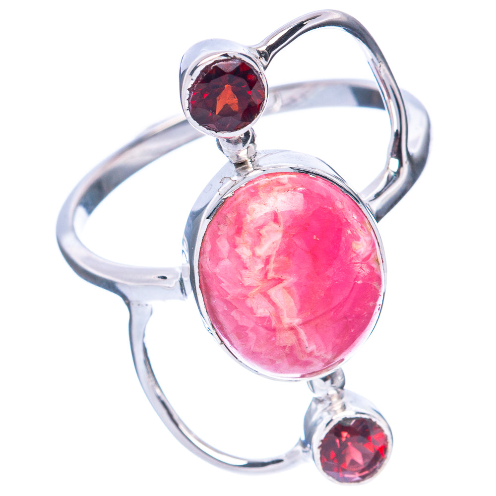 Premium Rhodochrosite, Garnet 925 Sterling Silver Ring Size 9.25 (925 Sterling Silver) R2689