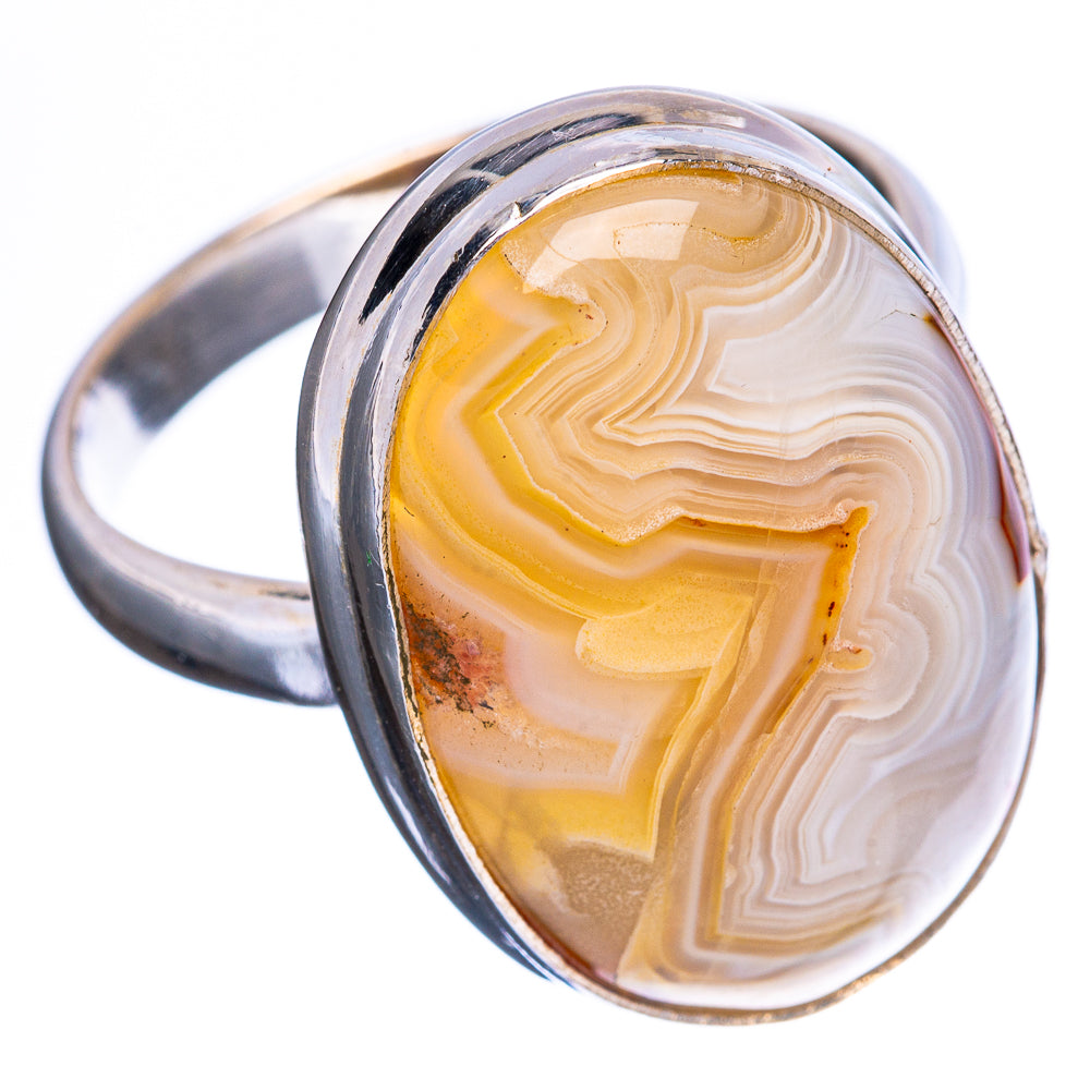 Botswana Agate Ring Size 10 (925 Sterling Silver) R3220
