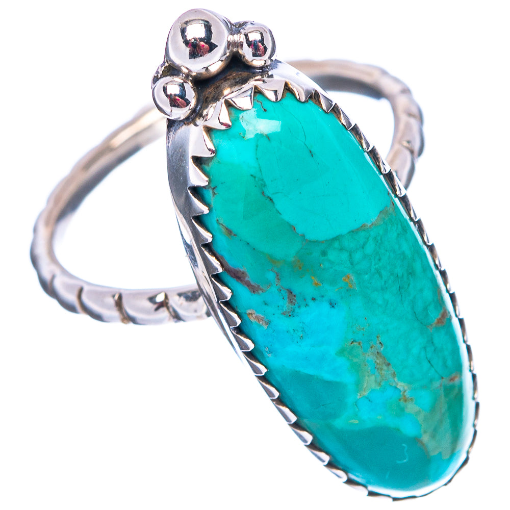 Rare Kingman Turquoise Ring Size 8 (.925 Sterling Silver)