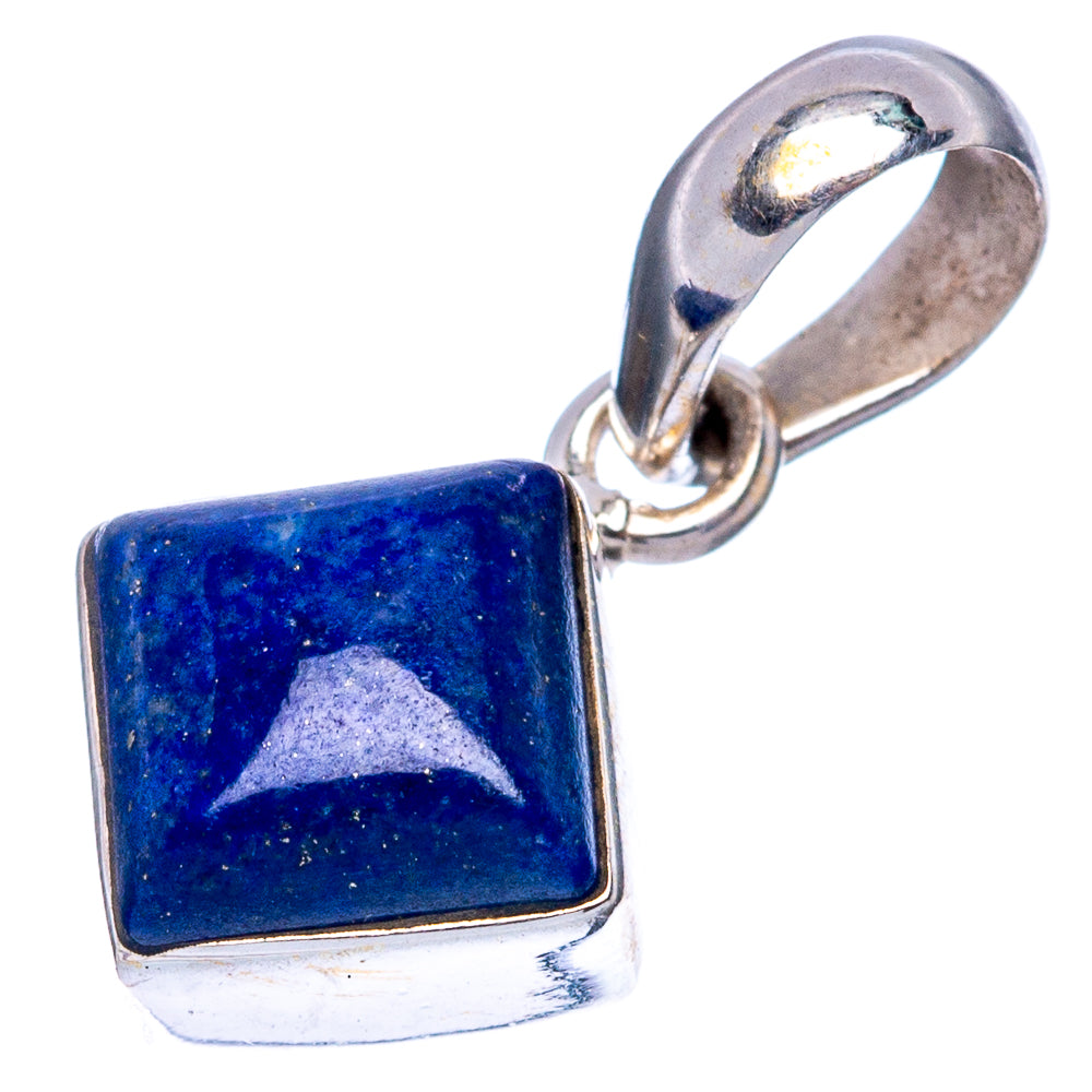 Lapis Lazuli Dainty Pendant 3/4" (925 Sterling Silver) P43525