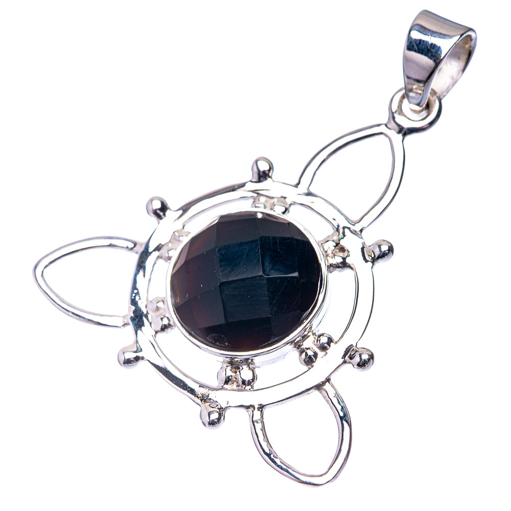 Premium Signature Black Onyx Pendant 1 1/2" (925 Sterling Silver) P38760