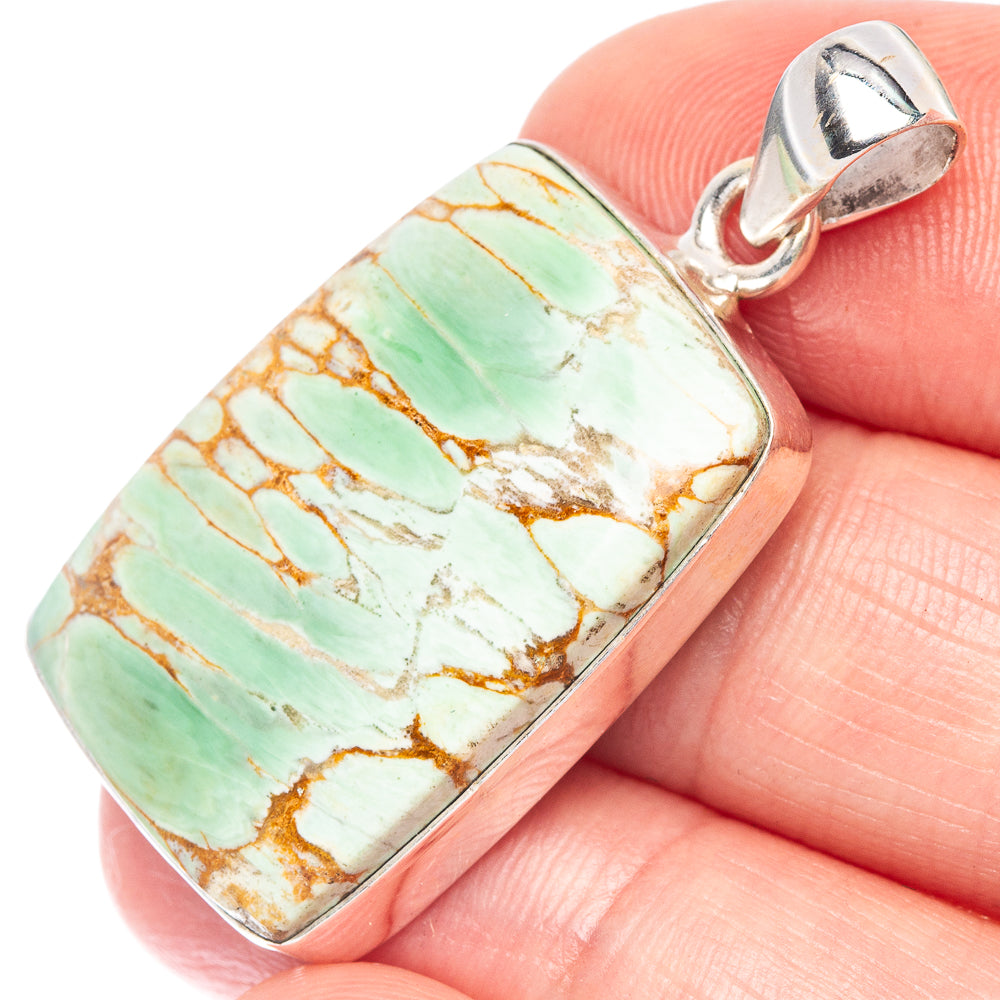 Variscite Pendant 1 1/2" (925 Sterling Silver) P44583