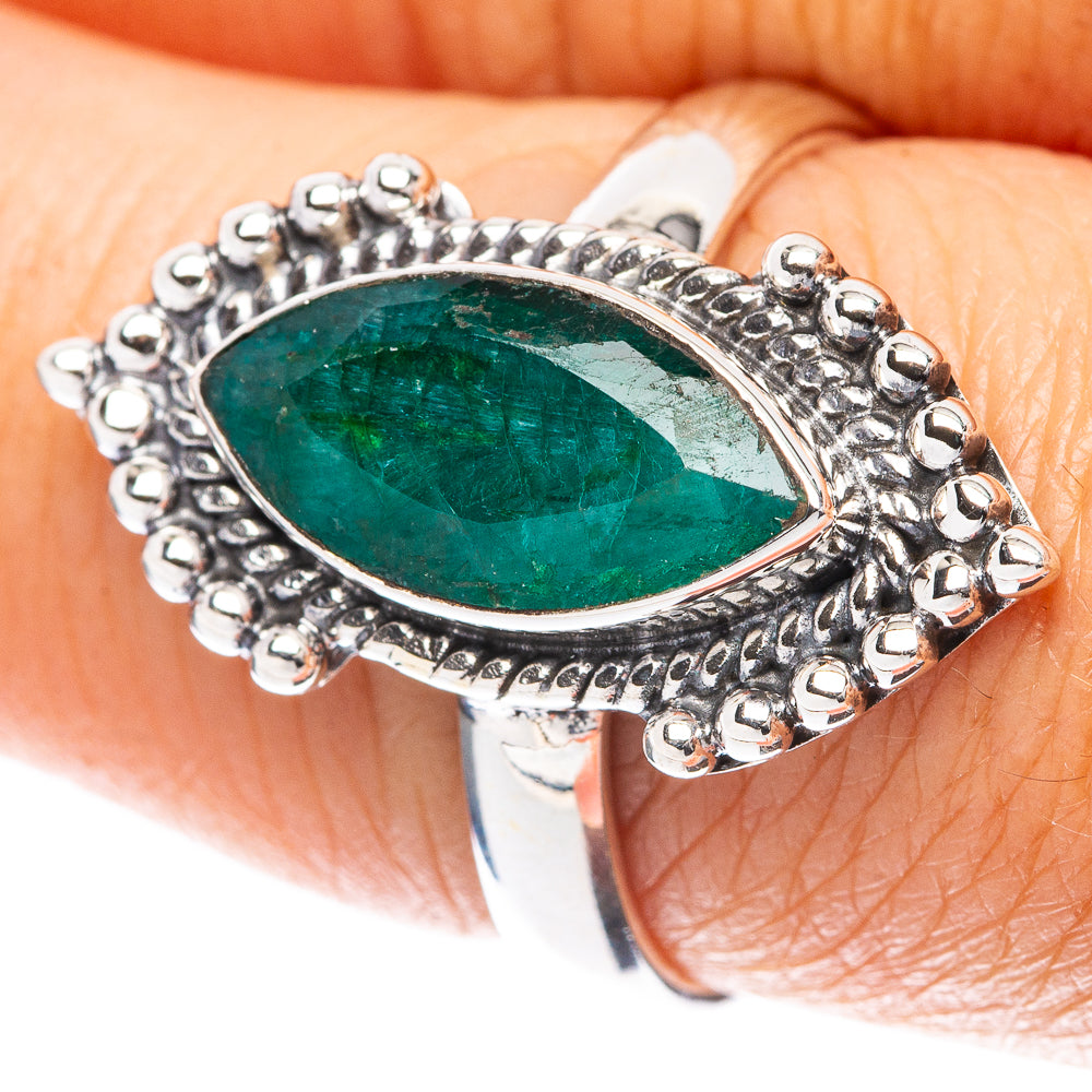 Green Sillimanite 925 Sterling Silver Ring Size 8 (925 Sterling Silver) R5387