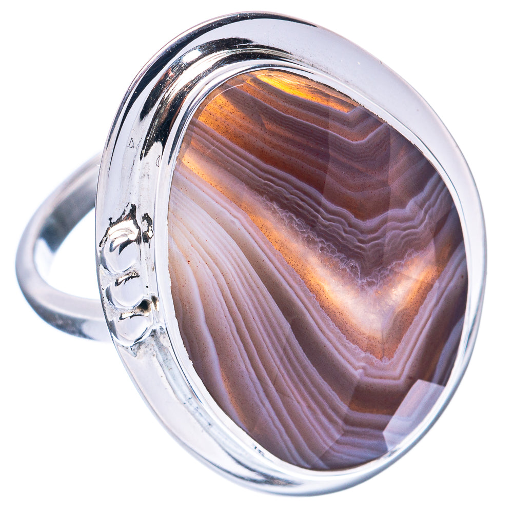 Premium Botswana Agate Ring Size 8.75 (925 Sterling Silver) R2609