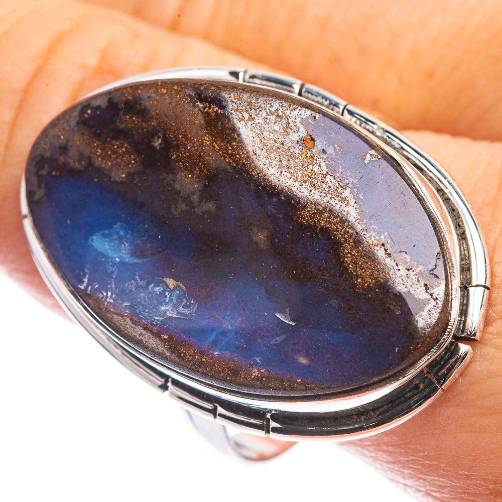 Large Boulder Opal Ring Size 11.25 (925 Sterling Silver) RING143330