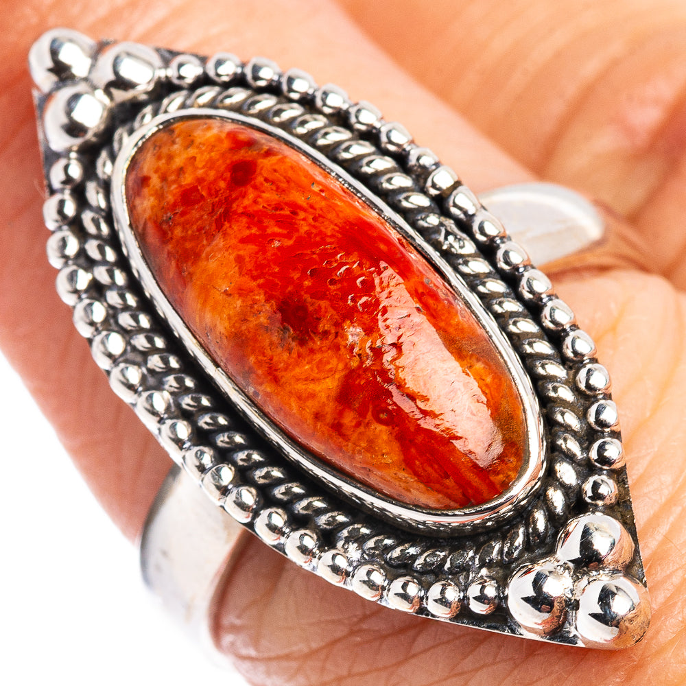 Sponge Coral Ring Size 7.5 (.925 Sterling Silver)